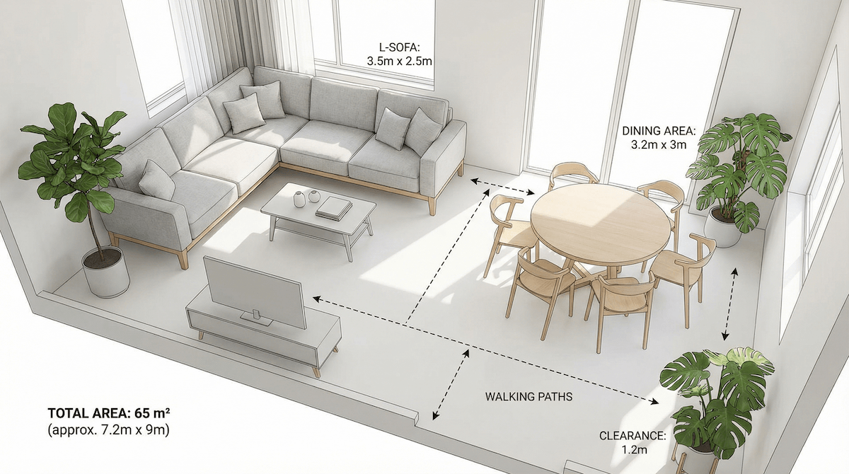 Furniture Layout and Virtual Staging
